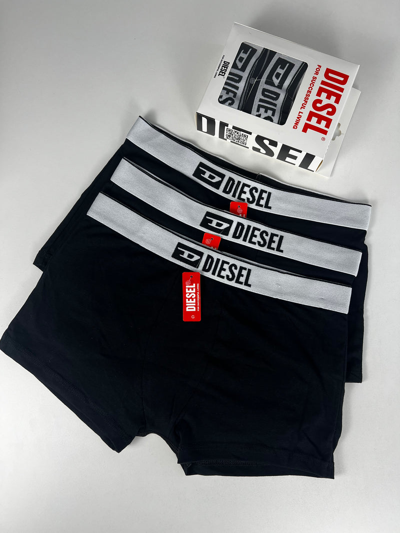 Kit Cueca - Diesel Preta -3 uni