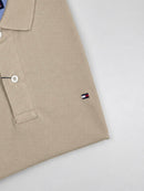 Camisa Gola Polo Tommy Hilfiger - Areia