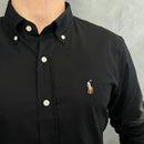Camisa Social Polo Ralph Lauren Oxford - Preta