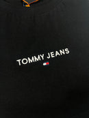 Camiseta Tommy Jeans - Preta - Seda Pima