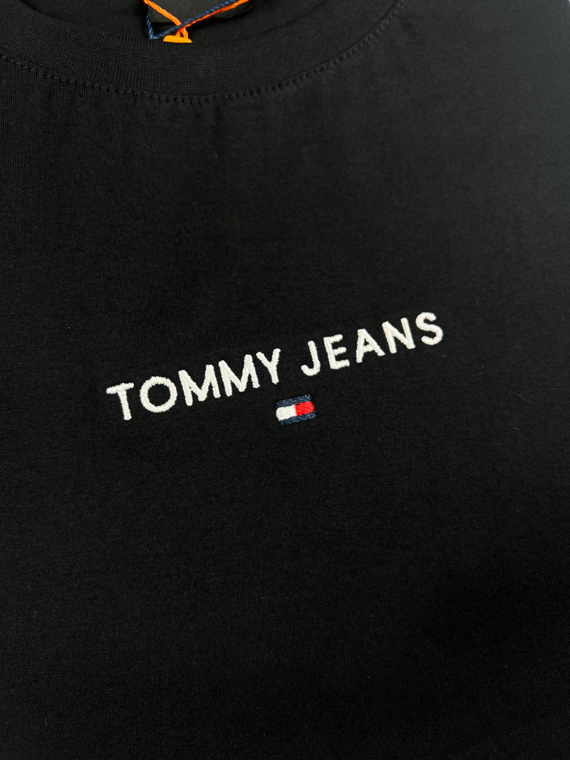 Camiseta Tommy Jeans - Preta - Seda Pima