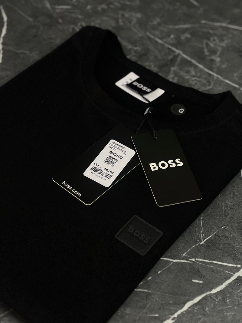 Camiseta Hugo Boss - Preta - Algodão Egípcio