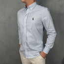 Camisa Social Az/Prt Polo Ralph Lauren Oxford - Xadrez