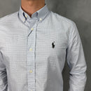 Camisa Social Az/Prt Polo Ralph Lauren Oxford - Xadrez