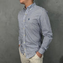 Camisa Social Az/Vml Polo Ralph Lauren Oxford - Xadrez