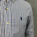 Camisa Social Az/Vml Polo Ralph Lauren Oxford - Xadrez