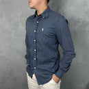 Camisa Social Az/Vrd Polo Ralph Lauren Oxford - Xadrez Azul