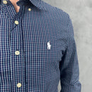 Camisa Social Az/Vrd Polo Ralph Lauren Oxford - Xadrez Azul
